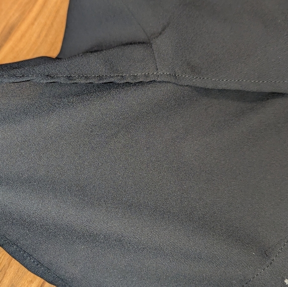 Karen Kane Mock Neck Layered Sweater Women's Large Charcoal And Black NWT Office - Picture 2 of 10